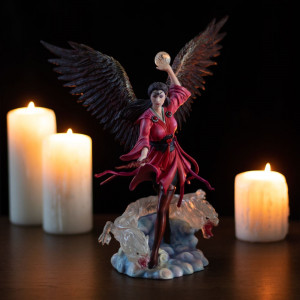 Statueta Elemental Magic - Vrajitoarea Aerului, Anne Stokes 27.5 cm - Img 8