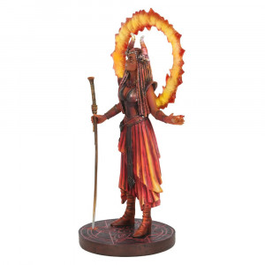 Statueta Elemental Magic - Vrajitoarea Focului, Anne Stokes 25 cm - Img 2