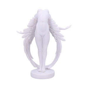 Statueta Inger Alb „Eliberarea Ingerului” din Rasina Pictata Manual – 26.5 cm - Img 3
