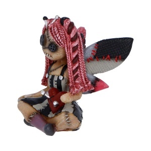 Statueta papusa Voodoo Pinny Thimble din colectia The Stitchlings – decor gotic fantasy , 9.7 cm - Img 2