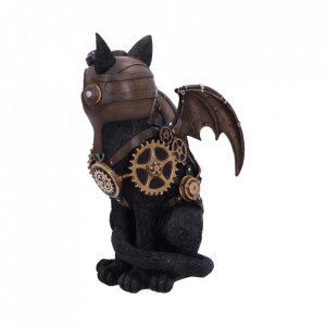 Statueta pisica steampunk Zborul felinei 22.7cm - Img 6