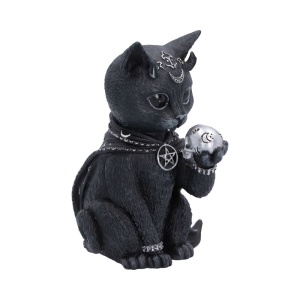 Statueta pisicuta demonica Feligor, Cult Cuties – decor gotic fantasy 10.2 cm - Img 4