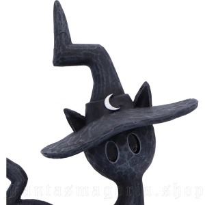 Statueta pisicuta neagra Charm - decor gotic cu pisici si vraji, 12.5 cm - Img 6