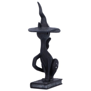 Statueta pisicuta neagra Enchant - decor gotic cu pisici si vraji, 17 cm - Img 4