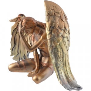 Statueta steampunk Tristetea ingerului 37 cm - Img 5