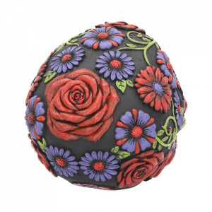 Statueta sugar skull Florile mortilor 18 cm - Img 5