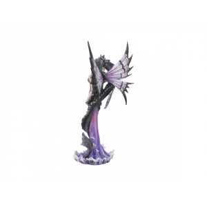 Statueta zana si dragon Imbratisarea Dragonului 26 cm - Img 3