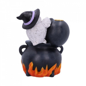 Suport conuri tamaie backflow cu bufnita si cazanul magic Snowy Brew 17cm - Img 3