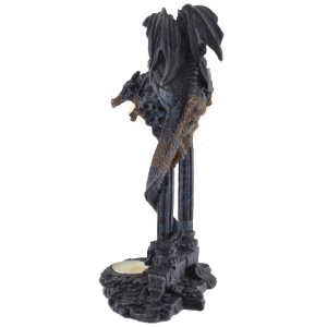 Suport lumanare/conuri backflow dragon Aparatorul cetatii 25cm - Img 7