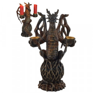 Suport lumanari Dragon de Padure, un simpatic dragon ce sta etern de paza luminii.