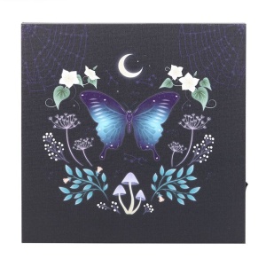 Tablou canvas cu led Midnight Moth 30x30 cm - Img 2