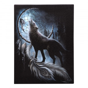 Tablou canvas lup, Din intuneric 19x25cm - Spiral Direct