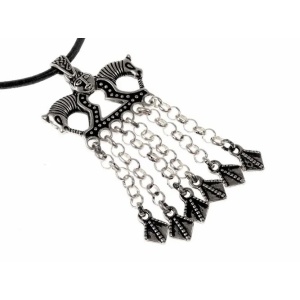 Amuleta Vikinga de Protectie si Noroc, reproducere istorica, Zornaitoare cu Cai, 6 cm