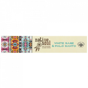 Betisoare parfumate de tamaie Native Soul - Salvie Alba si Palo Santo 23cm - Img 4