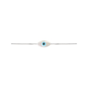 Bratara din argint Ochiul Protector (Evil Eye), dimensiune 16.5+3cm