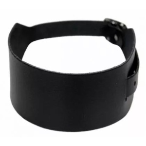Bratara piele naturala neagra Simply 4cm x 48cm - Img 1