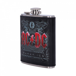 Butelcuta (plosca) inox pentru bauturi alcoolice AC/DC - Black Ice 200 ml - Img 2