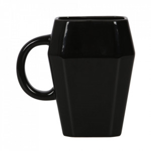 Cana ceramica in forma de cosciug Death before decaf, 310 ml - Img 2