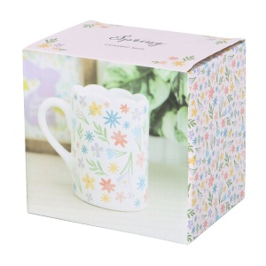 Cana ceramica Spring Floral, capacitate 350 ml - Img 4
