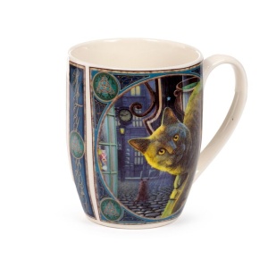 Cana din portelan cu pisici Rusty Cauldron - Lisa Parker 12 cm, 300 ml - Img 2