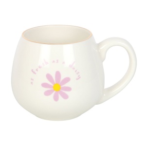 Cana rotunda din ceramica Fresh as a Daisy, capacitate, 500ml - Img 3