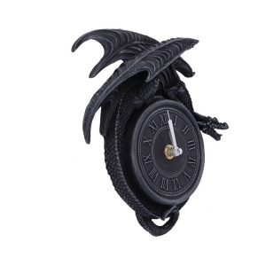 Ceas de perete gotic cu dragon Time to Burn 20.5 cm - Img 5