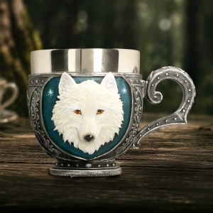 Ceasca de ceai lup Ghost Wolf 10.6 cm - Img 7