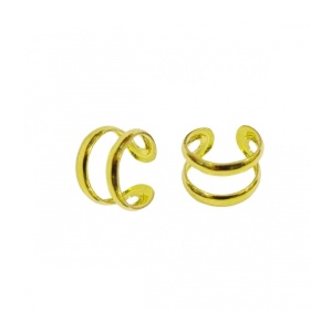 Cercei pe ureche din argint placat cu aur Fine Silver 5.2mm