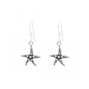 Cercei Stea de mare, delicati, argint 925 – regenerare si speranta, 1.3 cm