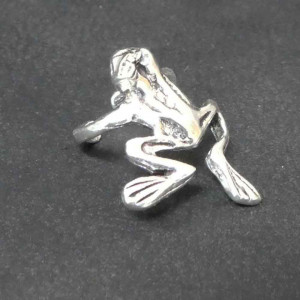Cercel din argint pe ureche, earcuff Broscuta 1.4cm