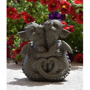 Decoratiune din rasina Dragonei indragostiti 12cm