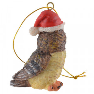 Decoratiune pentru bradul de Craciun - Bufnita de padure 6 cm - Img 4
