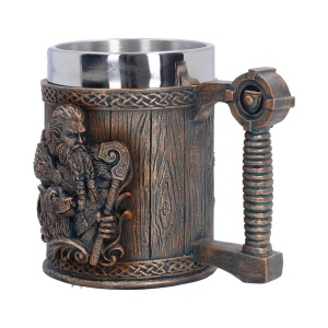 Halba finisaj bronz Viking For The Gods,12 cm, cupa detasabila din inox - Img 2