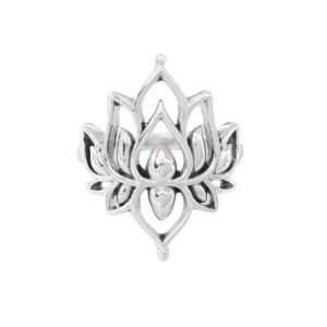 Inel din argint 925 Floare de Lotus eleganta – simbol al puritatii si evolutiei spirituale