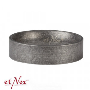 Inel otel inoxidabil cu aspect antichizat Metal 0.6cm - Img 2