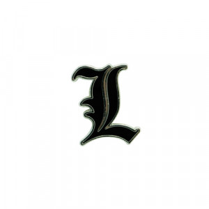 Insigna licenta Death Note - Simbolul lui "L" 3cm - Img 1