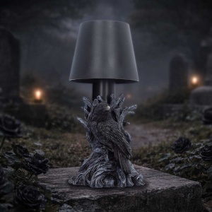 Lampa LED Corb Nevermore – decor gotic fantasy iluminat, 25 cm - Img 7