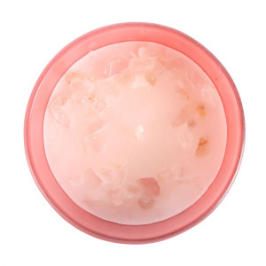 Lumanare cu bucatele de quartz roz The sun - Celestial Dreams (aroma Grepfrut Roz) - Img 4