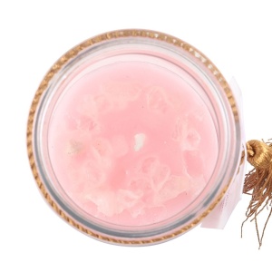 Lumanare cu cristal Quartz roz, cu parfum de trandafir, 21cm - Img 3