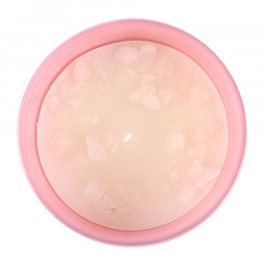Lumanare zodiacala cu bucatele de Quartz roz - Berbec (aroma cedru) - Img 2