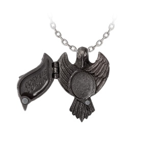 Medalion gotic pentru poza cu lantisor Raven Locket – The Augurium - Img 2