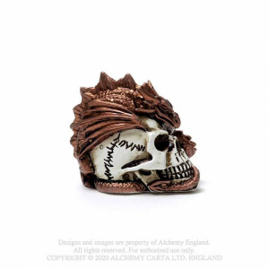Mini statueta dragon pe craniu 3.6cm - Img 2