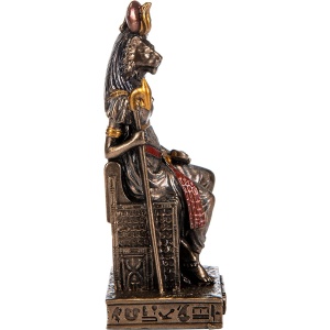 Mini statueta mitologica zeita egipteana Sekhmet 8 cm - Img 3