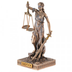 Mini statueta zeita dreptatii Justitia 10cm - Img 4