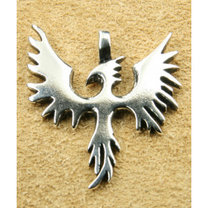 Pandantiv argint Pasarea Phoenix 3.3cm - Img 2