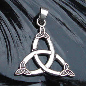 Pandantiv argint Triquetra 3cm - Img 3