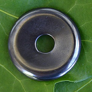 Pandantiv disc piatra semipretioasa Hematit, 3 cm - Img 2