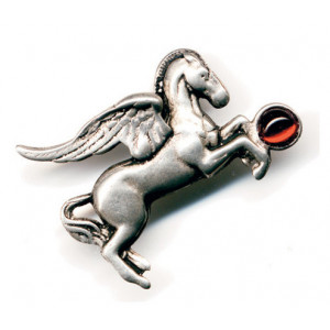 Pandantiv Pegasus, talisman pentru inspiratie, 3.7 cm - Img 1