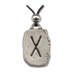 Pandantiv runa Gifu, talisman pentru conexiune 2.8 cm - Img 1