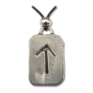 Pandantiv runa Tiwaz, talisman pentru onoare si dreptate, 2.5cm